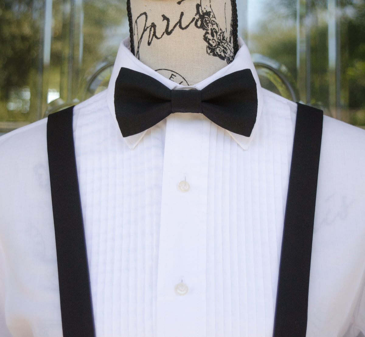 Black Bow Ties and Suspenders (Tux Black) - Mr. Bow Tie