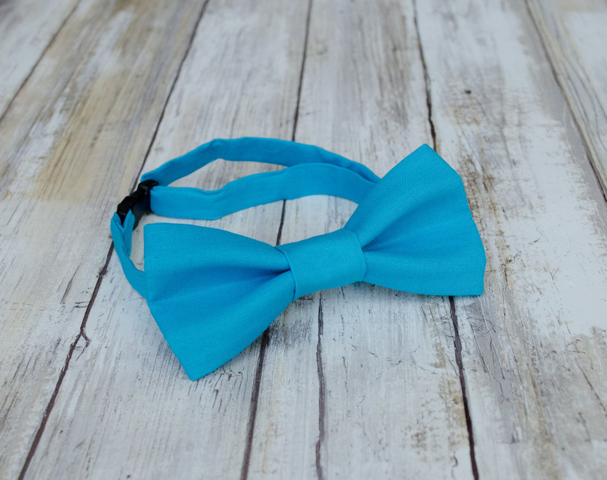 turquoise sequin bow tie