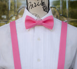 (14-190) Fuchsia Pink Bow Tie and/or Suspenders - Mr. Bow Tie