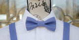 (38-260) Periwinkle Bow Tie and/or Suspenders - Mr. Bow Tie