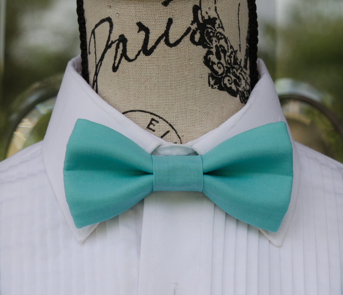 Blue Bow Ties and Suspenders (Seafoam Blue) Mr. Bow Tie