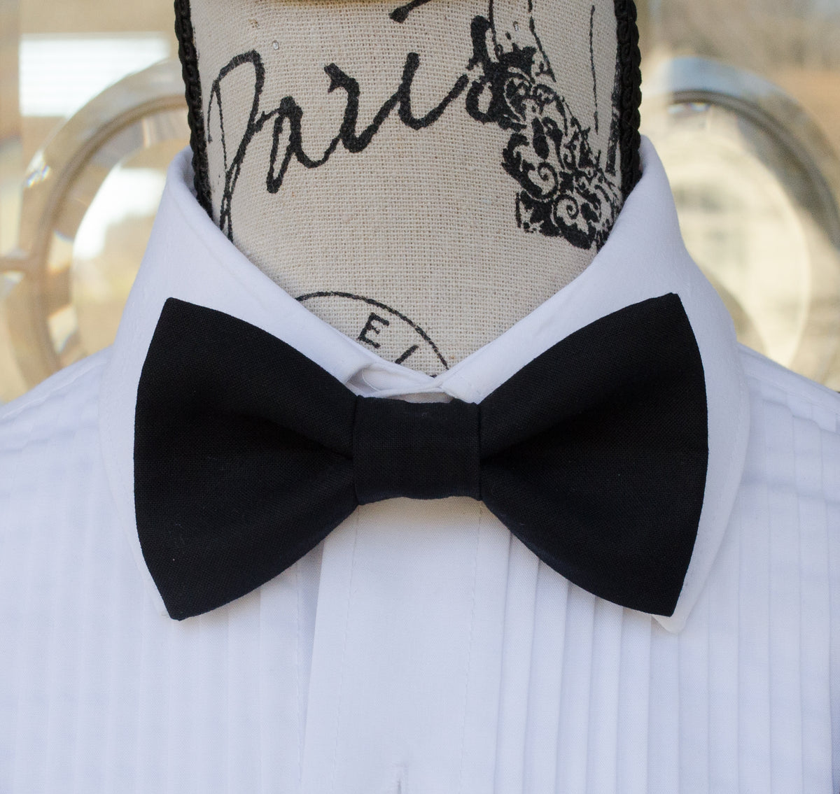 Black Bow Ties and Suspenders (Soft Black) Mr. Bow Tie
