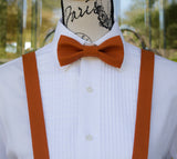 (04-293) Burnt Orange Bow Tie and/or Suspenders - Mr. Bow Tie