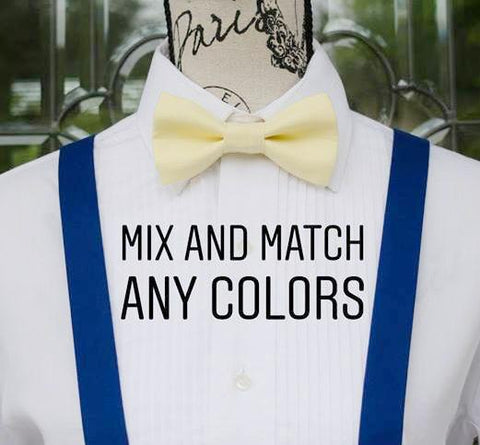 (001) Mix and Match Bow Tie and Suspenders - Mr. Bow Tie