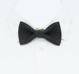 Black Retro Screen Print Bow Tie