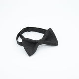 Black Retro Screen Print Bow Tie