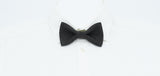 Black Retro Screen Print Bow Tie