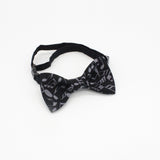 Gray Music Notes Bow Tie
