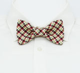 Plaid Winter Bow Tie