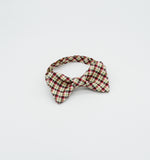 Plaid Winter Bow Tie