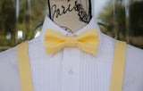 (01-23) Classic 30's Yellow Bow Tie and/or Suspenders - Mr. Bow Tie