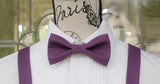 (32-390) Amethyst Bow Tie and/or Suspenders - Mr. Bow Tie