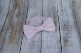 (11-30) Baby Pink Bow Tie and/or Suspenders - Mr. Bow Tie