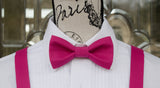 (14-214) Berry Pink Bow Tie and/or Suspenders - Mr. Bow Tie
