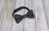 (69-0BRT) Black Retro Trucks Bow Tie and/or Suspenders - Mr. Bow Tie