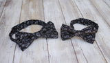 (69-0BRT) Black Retro Trucks Bow Tie and/or Suspenders - Mr. Bow Tie
