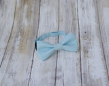(44-84) Dusty Blue Bow Tie - Mr. Bow Tie