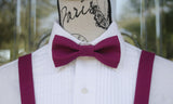 (23-217) Boysenberry Bow Tie and/or Suspenders - Mr. Bow Tie