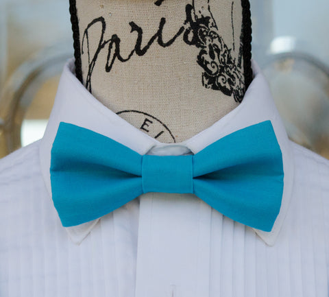 (47-226) Bright Turquoise Bow Tie - Mr. Bow Tie