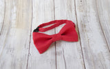 (19-230) Cherry Red Bow Tie and/or Suspenders - Mr. Bow Tie