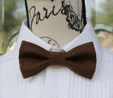 (62-71) Chocolate Brown Bow Tie and/or Suspenders - Mr. Bow Tie