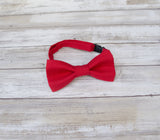 (19-16) Christmas Red Bow Tie and/or Suspenders - Mr. Bow Tie