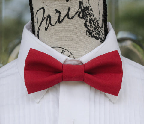 (20-17) Classic Red Bow Tie - Mr. Bow Tie