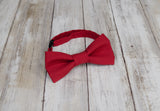 (20-17) Classic Red Bow Tie and/or Suspenders - Mr. Bow Tie