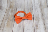 (08-209) Clementine Orange Bow Tie and/or Suspenders - Mr. Bow Tie