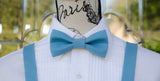 (42-137) Coastal Blue Bow Tie and/or Suspenders - Mr. Bow Tie