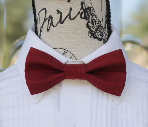 (20-39) Deep Red 2 Tone Bow Tie - Mr. Bow Tie