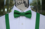 (61-77) Green Bow Tie and/or Suspenders - Mr. Bow Tie