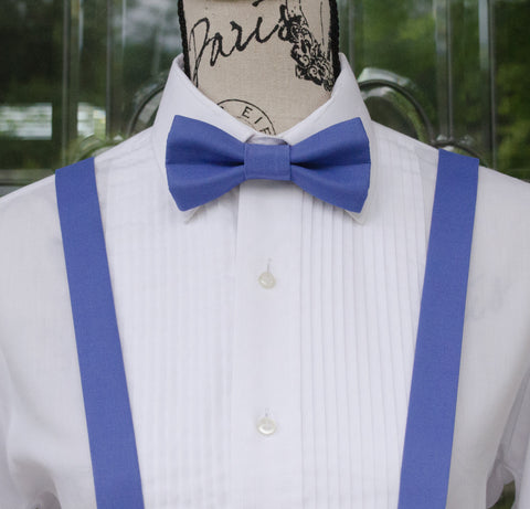 (39-116) Dusk Blue Bow Tie and/or Suspenders - Mr. Bow Tie
