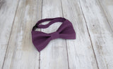 (27-205) Eggplant Bow Tie and/or Suspenders - Mr. Bow Tie