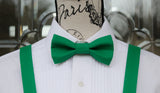 (61-268) Emerald Green Bow Tie and/or Suspenders - Mr. Bow Tie