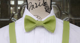 Matcha Green Bow Tie and/or Suspenders (344)