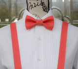 (18-258) Geranium Bow Tie and/or Suspenders - Mr. Bow Tie