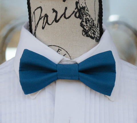 (41-329) Harbor Blue Bow Tie - Mr. Bow Tie