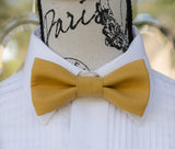(03-244) Harvest Gold Bow Tie and/or Suspenders - Mr. Bow Tie