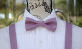 (31-380) Heather Purple Bow Tie and/or Suspenders - Mr. Bow Tie