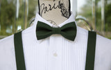 (61-15) Hunter Green Bow Tie and/or Suspenders - Mr. Bow Tie