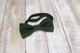 (61-15) Hunter Green Bow Tie and/or Suspenders - Mr. Bow Tie