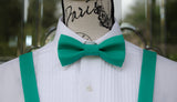 (49-108) Jade Green Bow Tie and/or Suspenders - Mr. Bow Tie