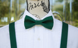 (61-14) Juniper Green Bow Tie and/or Suspenders - Mr. Bow Tie