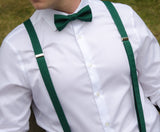 (61-14) Juniper Green Bow Tie and/or Suspenders - Mr. Bow Tie