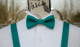 (50-270) Lagoon Medium Teal Bow Tie and/or Suspenders - Mr. Bow Tie