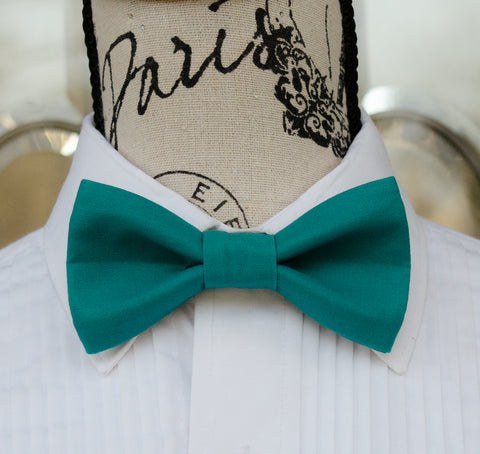 (50-270) Lagoon Medium Teal Bow Tie - Mr. Bow Tie