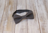 (67-283) Lead Gray Bow Tie and/or Suspenders - Mr. Bow Tie