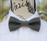 (67-283) Lead Gray Bow Tie and/or Suspenders - Mr. Bow Tie