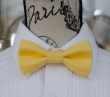 (01-131) Lemon Yellow Bow Tie - Mr. Bow Tie